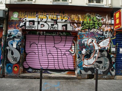 photo graffiti Paris 20eme arrondissement